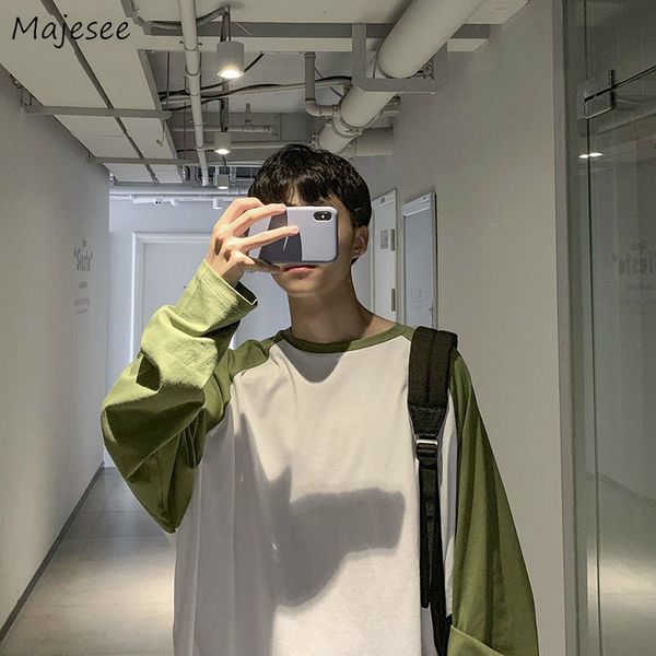 men long sleeve t-shirts patchwork 3xl plus size korean simple students all-match mens o-neck t-shirt harajuku fashion ulzzang, White;black
men long sleeve t-shirts patchwork 3xl plus size korean simple students all-match mens o-neck t-shirt harajuku fashion ulzzang, White;black