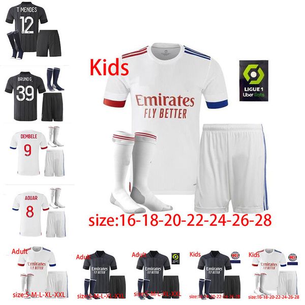 men kids kit+socks 20 21 maillot de foot olympique lyonnais soccer jersey 2020 2021 ol lyon maillot de foot traore memphis football shirt, Black;yellow
men kids kit+socks 20 21 maillot de foot olympique lyonnais soccer jersey 2020 2021 ol lyon maillot de foot traore memphis football shirt, Black;yellow