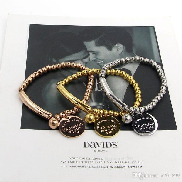 Beads elastic rope round steel ball bracelet suitable for women's titanium steel plated rose gold bracelet jewelry
Beads elastic rope round steel ball bracelet suitable for women's titanium steel plated rose gold bracelet jewelry