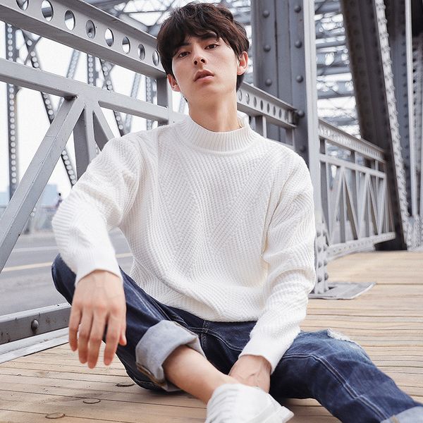 men's sweaters boy turtleneck sweater cotton men black hip hop pullover oversized knitted vintage knit ropa sueter by50my, White;black
men's sweaters boy turtleneck sweater cotton men black hip hop pullover oversized knitted vintage knit ropa sueter by50my, White;black
