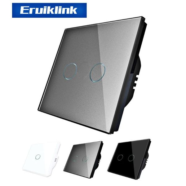 eruiklink eu/uk standard ac 110v-250v light switchs, wall switch,crystal glass panel touch wall light switch
eruiklink eu/uk standard ac 110v-250v light switchs, wall switch,crystal glass panel touch wall light switch