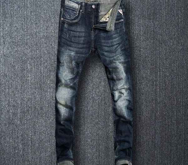 italian style fashion men jeans black blue color slim fit ripped jeans men vintage designer homme denim pants
italian style fashion men jeans black blue color slim fit ripped jeans men vintage designer homme denim pants