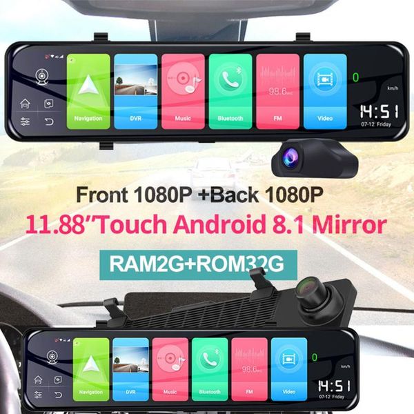 4g android 8.1 12inch car dvr gps navigation rearview mirror 1080p camera dash bluetooth fm transmitter 32gb emmc flash #bl5
4g android 8.1 12inch car dvr gps navigation rearview mirror 1080p camera dash bluetooth fm transmitter 32gb emmc flash #bl5