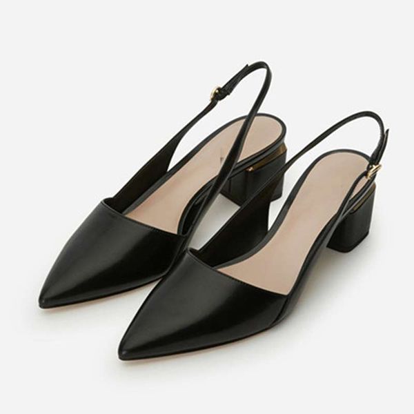 new women shoes pumps high heels shoes thick heel pointed toe slingbacks wedding party, Black
new women shoes pumps high heels shoes thick heel pointed toe slingbacks wedding party, Black