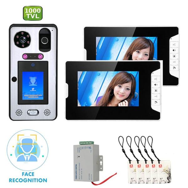 video door phones gamwter 7 inch 2 monitor phone doorbell intercom system with face recognition fingerprint rfic wired 1000tvl camera
video door phones gamwter 7 inch 2 monitor phone doorbell intercom system with face recognition fingerprint rfic wired 1000tvl camera