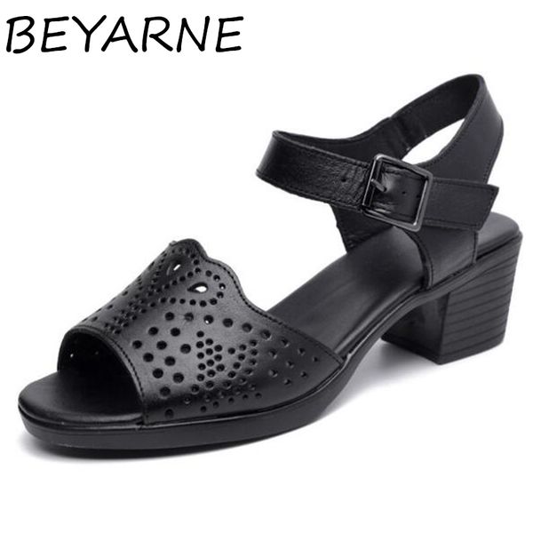 beyarne2020 summer fashion sandals fish mouth hollow genuine leather sandals elegant temperament high heel women, Black
beyarne2020 summer fashion sandals fish mouth hollow genuine leather sandals elegant temperament high heel women, Black