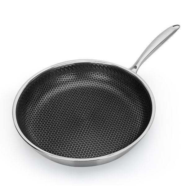 pans stainless steel skillet - nonstick fry pan induction compatible multipurpose cookware use for home kitchen or restaurant
pans stainless steel skillet - nonstick fry pan induction compatible multipurpose cookware use for home kitchen or restaurant
