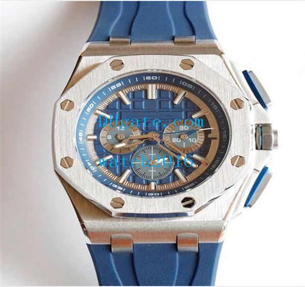 luxury watches 44mm automatic sapphire offshore 3126 316l steel rubber strap 26300st.oo.1110st.01 fashion men's wristwatches, Slivery;brown
luxury watches 44mm automatic sapphire offshore 3126 316l steel rubber strap 26300st.oo.1110st.01 fashion men's wristwatches, Slivery;brown