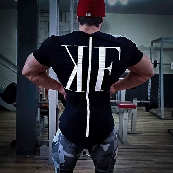 2020the new fitness muscle brothers men's short-sleeved t-shirt stretch exercise treadmill breathable quick-drying tide brand sweater, White;black
2020the new fitness muscle brothers men's short-sleeved t-shirt stretch exercise treadmill breathable quick-drying tide brand sweater, White;black