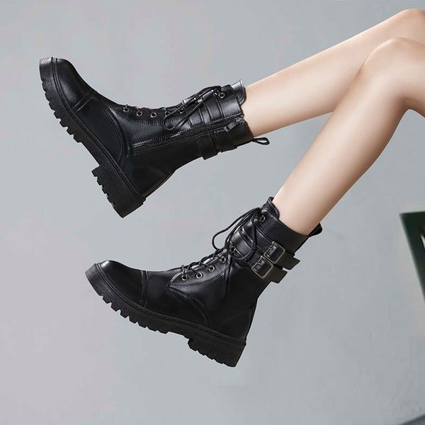 mid-barrel martin boots 2020 new skinny feet and cotton women's martin boots and martin boots women's korean british style, Black
mid-barrel martin boots 2020 new skinny feet and cotton women's martin boots and martin boots women's korean british style, Black