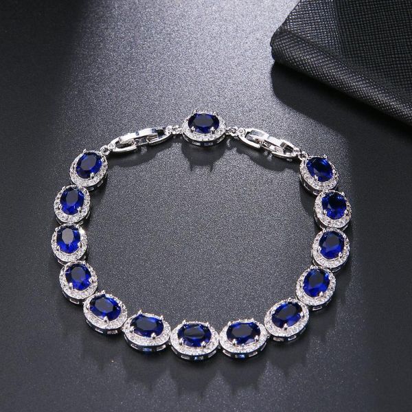 bangle hermosa stylish royal blue 14pcs oval jewelry bracelet 7'' long hs0047b, Black
bangle hermosa stylish royal blue 14pcs oval jewelry bracelet 7'' long hs0047b, Black