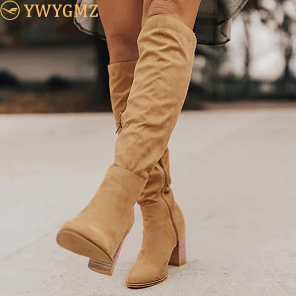 women's shoes rome solid zipper chunky high heels knee-high boots female autumn winter lady thigh high boot, Black
women's shoes rome solid zipper chunky high heels knee-high boots female autumn winter lady thigh high boot, Black