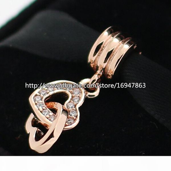 100% s925 sterling silver and rose gold plated interlocking love charm bead fits european pandora jewelry bracelets necklaces & pendant, Black
100% s925 sterling silver and rose gold plated interlocking love charm bead fits european pandora jewelry bracelets necklaces & pendant, Black