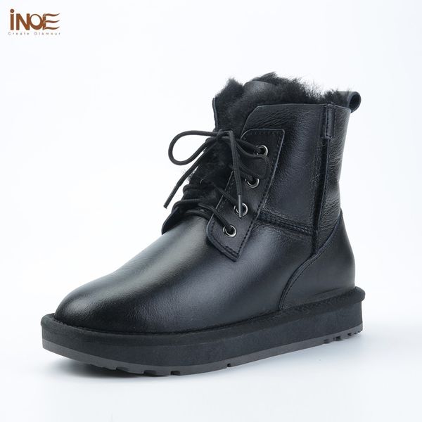 inoe sheepskin leather shearling wool fur lined women ankle winter boots for women snow boots casual warm waterproof black
inoe sheepskin leather shearling wool fur lined women ankle winter boots for women snow boots casual warm waterproof black