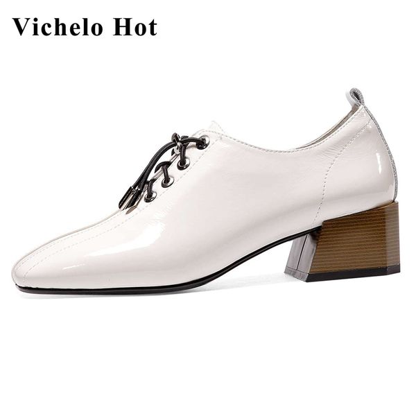vichelo limited customization big size square toe med heel european design young lady mature high street fashion pumps l3f9, Black
vichelo limited customization big size square toe med heel european design young lady mature high street fashion pumps l3f9, Black