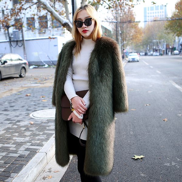 women's fur & faux winter 2021 coat women thick outerwear long solid overcoat female artificial jackets elegant jacket, Black
women's fur & faux winter 2021 coat women thick outerwear long solid overcoat female artificial jackets elegant jacket, Black
