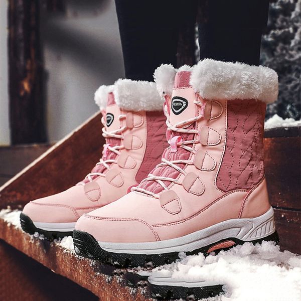 women boots waterproof cloth ankle boots for women warm plush flats platform shoes 2020 winter fashion snow, Black
women boots waterproof cloth ankle boots for women warm plush flats platform shoes 2020 winter fashion snow, Black