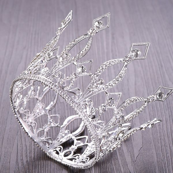 vintage rose gold round crystal tiara queen crown for bridal headpiece diadem prom jewelry wedding hair accessories y200807, White;golden
vintage rose gold round crystal tiara queen crown for bridal headpiece diadem prom jewelry wedding hair accessories y200807, White;golden