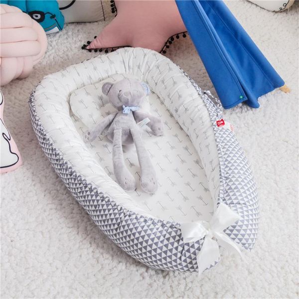 85*50cm baby nest bed with pillow portable crib travel bed infant toddler cotton cradle for newborn baby bassinet bumper
85*50cm baby nest bed with pillow portable crib travel bed infant toddler cotton cradle for newborn baby bassinet bumper