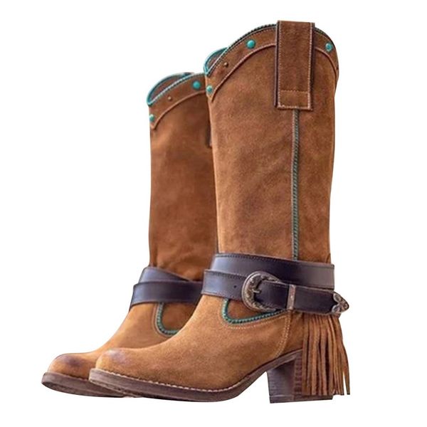 voguenice мода осень зима boots женщины пряжка ремешка кисточкой обувь круглый toe ковбой стиль высокие каблуки обуви колено высокие сапоги, Black
voguenice мода осень зима boots женщины пряжка ремешка кисточкой обувь круглый toe ковбой стиль высокие каблуки обуви колено высокие сапоги, Black