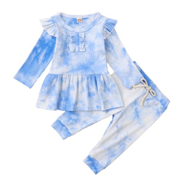 baby kids girl winter autumn clothes suit tie dye print outfits ruffled long sleeve blouse dress +pants clothing set, White
baby kids girl winter autumn clothes suit tie dye print outfits ruffled long sleeve blouse dress +pants clothing set, White
