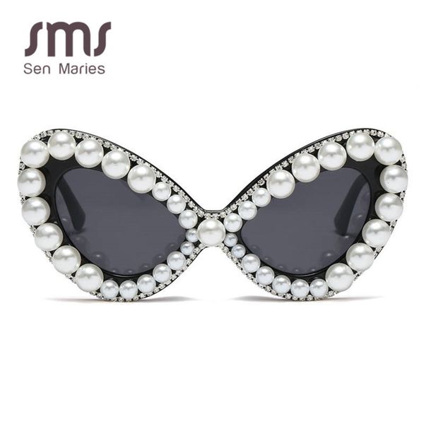 colorful oversized cat eye women vintage pearl rhinestone sunglasses for elegant lady one piece punk glasses oculos qhye, White;black
colorful oversized cat eye women vintage pearl rhinestone sunglasses for elegant lady one piece punk glasses oculos qhye, White;black