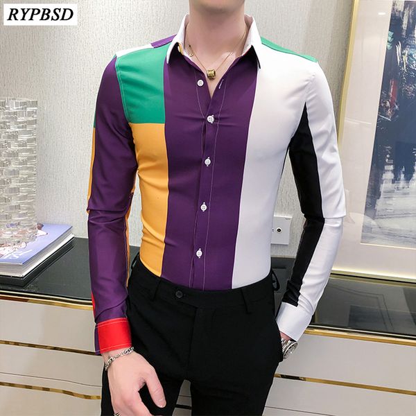 patchwork shirt men 2020 spring chemise homme manche longue korean fashion slim fit stitching blouse casual multi color shirt, White;black
patchwork shirt men 2020 spring chemise homme manche longue korean fashion slim fit stitching blouse casual multi color shirt, White;black