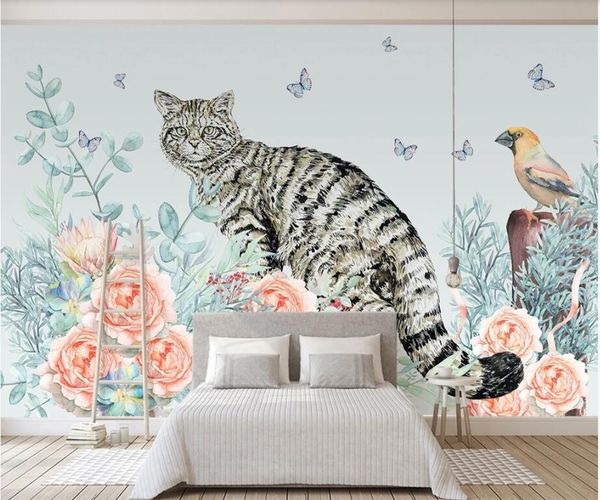 3d wall murals wallpaper custom p on the wall watercolor floral cat children's room home decor p wall paper for walls 3 d
3d wall murals wallpaper custom p on the wall watercolor floral cat children's room home decor p wall paper for walls 3 d