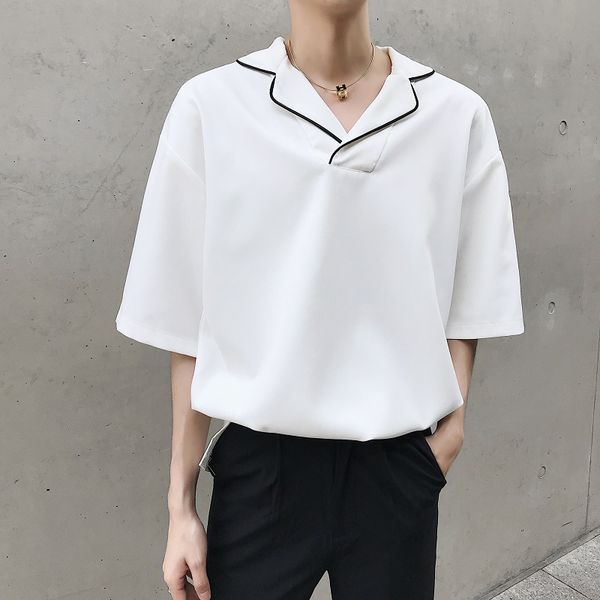 male streetwear fashion short sleeve white black tee shirts men women pajamas style casual pullover shirt
male streetwear fashion short sleeve white black tee shirts men women pajamas style casual pullover shirt