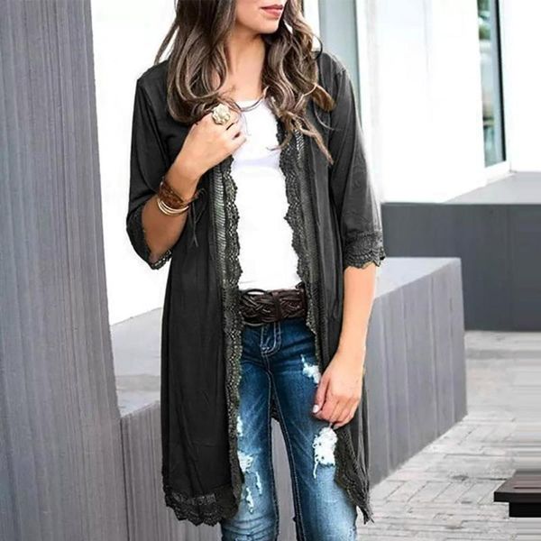 women casual vintage boho kimono cardigan women long sleeve cardigan casual solid lace loose outwear trench coat mujer, Black;brown
women casual vintage boho kimono cardigan women long sleeve cardigan casual solid lace loose outwear trench coat mujer, Black;brown