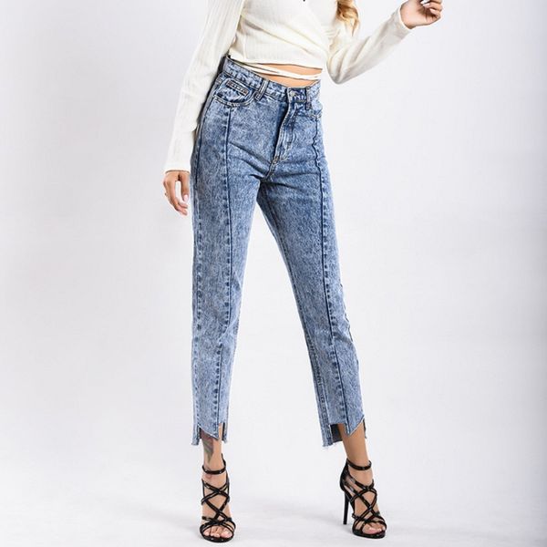 women's jeans korean fashion high waisted straight for women quality plus size denim pants irregular sale items 2021 autumn, Blue
women's jeans korean fashion high waisted straight for women quality plus size denim pants irregular sale items 2021 autumn, Blue