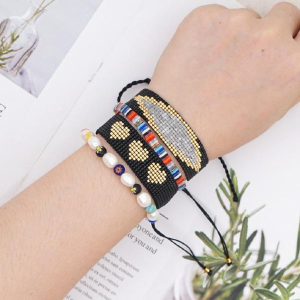 zhongvi miyuki beads bracelets heart jewelry real pearl popcorn beads tila pulseras handmade woven bracelets jewellery, Black
zhongvi miyuki beads bracelets heart jewelry real pearl popcorn beads tila pulseras handmade woven bracelets jewellery, Black