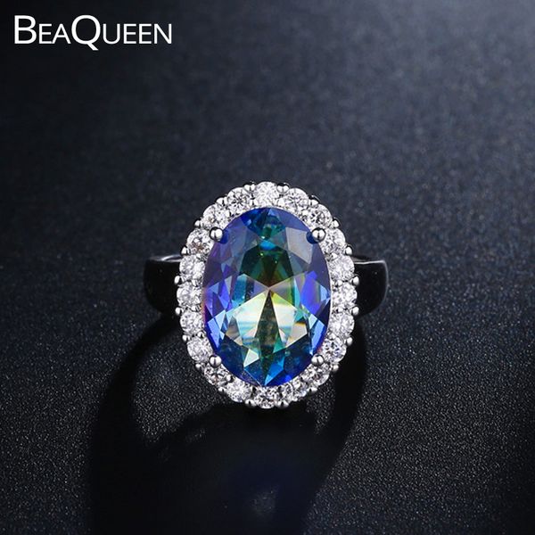 beaqueen mystic big oval cubic zirconia crystal stone rainbow wedding ring women multicolor sweet jewellery for party r039, Golden;silver
beaqueen mystic big oval cubic zirconia crystal stone rainbow wedding ring women multicolor sweet jewellery for party r039, Golden;silver