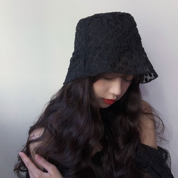 lace flower hollow out sun hat female white black transparent fisherman hat caps, Blue;gray
lace flower hollow out sun hat female white black transparent fisherman hat caps, Blue;gray