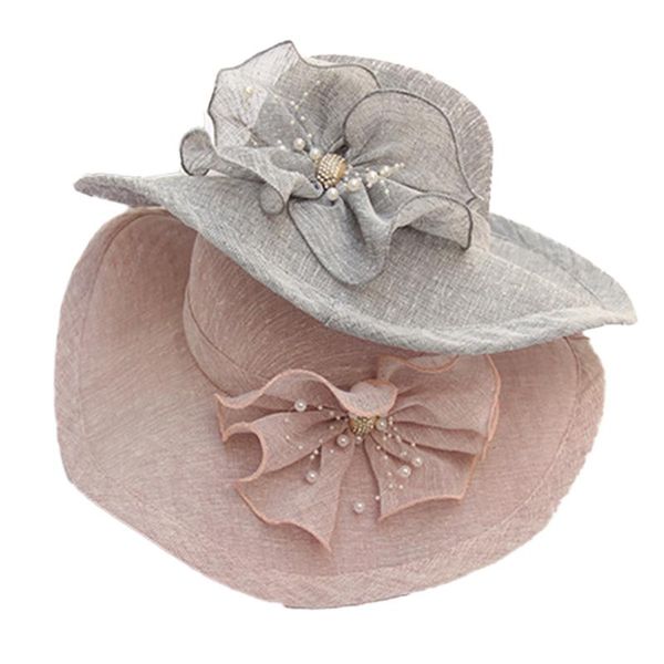 women casual sweet elegant floral sun hat ladies pure color wide brim summer beach hat sun, Blue;gray
women casual sweet elegant floral sun hat ladies pure color wide brim summer beach hat sun, Blue;gray