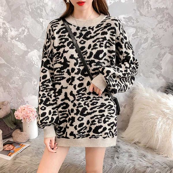 sondr korean clothing leopard female sweater for women oversize lantern sleeve pullover sweaters jumper autumn fashion, White;black
sondr korean clothing leopard female sweater for women oversize lantern sleeve pullover sweaters jumper autumn fashion, White;black
