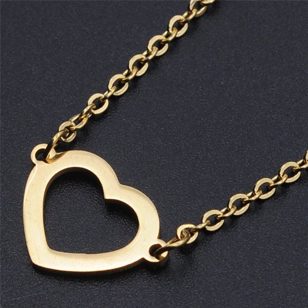hollow heart pendant necklaces for women wholesale statement stainless steel heart dainty pendant necklace gift dropshipping, Silver
hollow heart pendant necklaces for women wholesale statement stainless steel heart dainty pendant necklace gift dropshipping, Silver