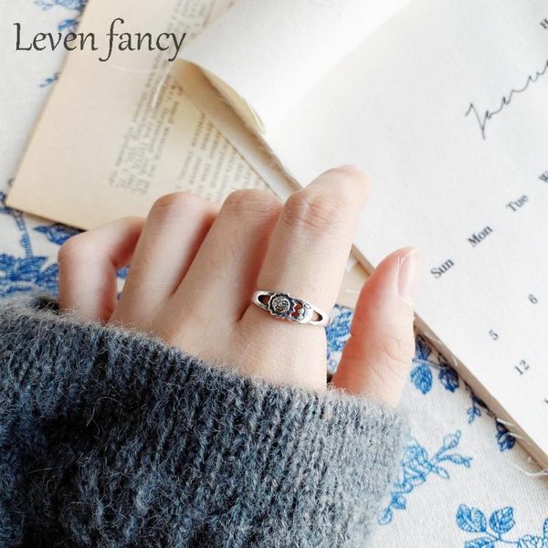 925 sterling silver trendy vintage sun moon ring silver midi finger ring adjustable for women bohemian jewelry, Golden;silver
925 sterling silver trendy vintage sun moon ring silver midi finger ring adjustable for women bohemian jewelry, Golden;silver