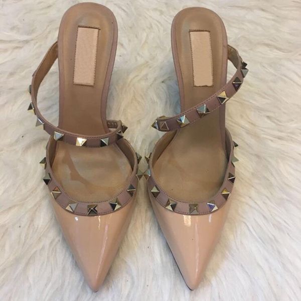 2020 jiamen designer pointed with studs high heels sandals genuine leather rivets sandals women sandal high heel shoes ship, Black
2020 jiamen designer pointed with studs high heels sandals genuine leather rivets sandals women sandal high heel shoes ship, Black
