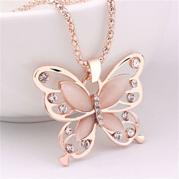 new fashion flawless women lady necklace choker pendent rose gold opal butterfly pendant exquisite necklace sweater chain 2020, Silver
new fashion flawless women lady necklace choker pendent rose gold opal butterfly pendant exquisite necklace sweater chain 2020, Silver