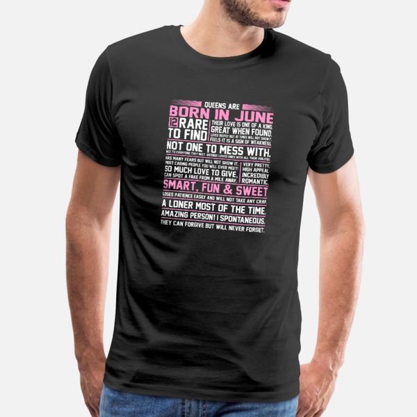 queens are born in june t shirt men create tee shirt round neck novelty graphic basic spring normal shirt, White;black
queens are born in june t shirt men create tee shirt round neck novelty graphic basic spring normal shirt, White;black