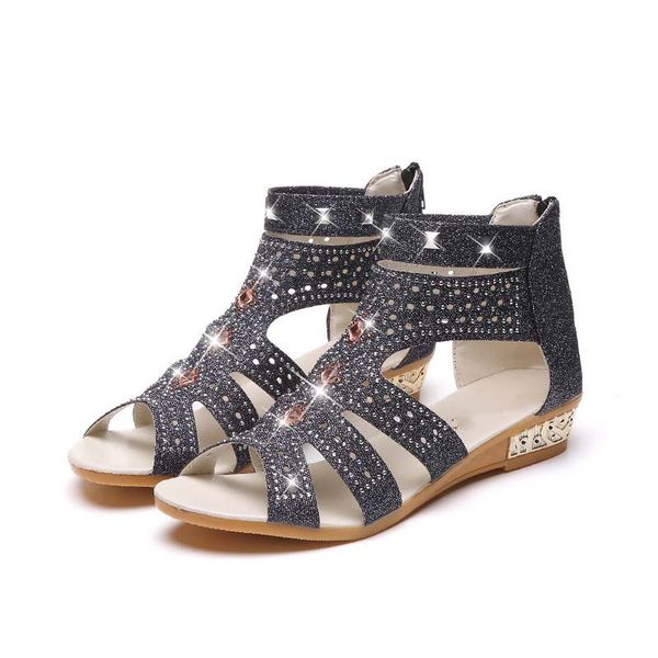 shoes woman summer fashion comfortable women sandals non-slip roman women's beach soft sandals, Black
shoes woman summer fashion comfortable women sandals non-slip roman women's beach soft sandals, Black