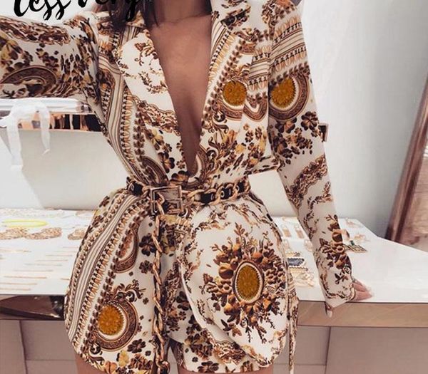 lessverge floral print gold 2 piece set women blazer shorts long sleeve v neck coat suit winter two piece outfits ensemble t200528, Gray
lessverge floral print gold 2 piece set women blazer shorts long sleeve v neck coat suit winter two piece outfits ensemble t200528, Gray