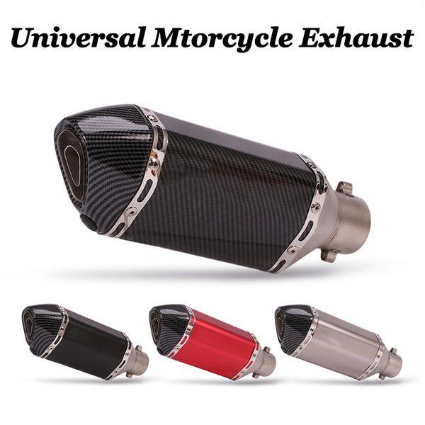 38-51mm universal motorcycle exhaust carbon fiber color muffler pipe 310mm with db killer for gsxr600 750 ninja250 300 400 mt07
38-51mm universal motorcycle exhaust carbon fiber color muffler pipe 310mm with db killer for gsxr600 750 ninja250 300 400 mt07