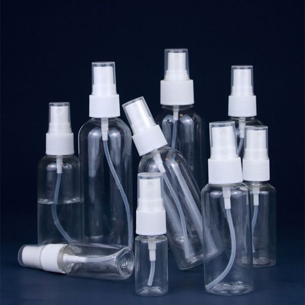 Transparent Plastic Perfume Bottle 10ml 20ml 30ml 50ml 60ml 100ml Atomizer Empty Mini Refillable Spiral Container Sanitizer Spray Bottle