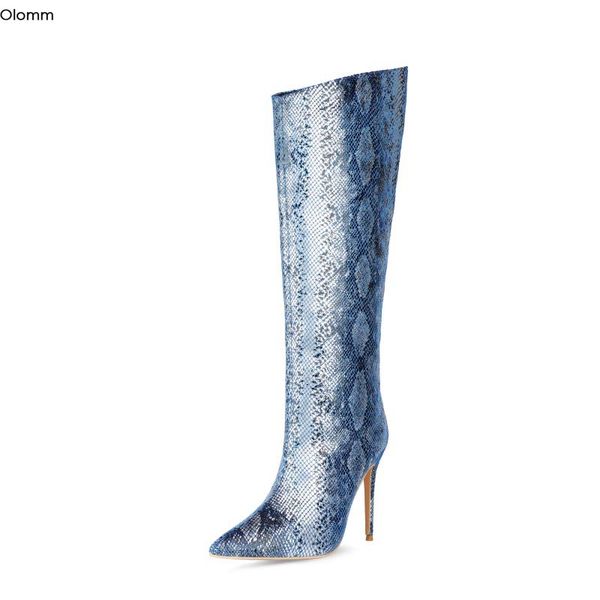olomm handmade women knee high boots stiletto heels boots pointed toe gorgeous red blue yellow party shoes women us size 4-13, Black
olomm handmade women knee high boots stiletto heels boots pointed toe gorgeous red blue yellow party shoes women us size 4-13, Black