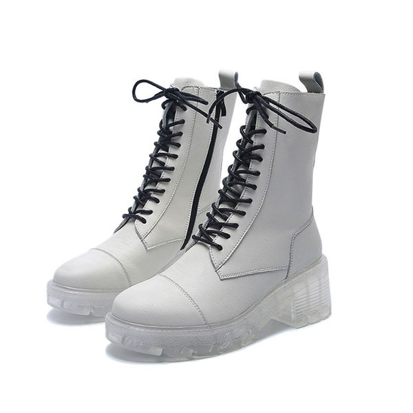 2020 new women's low-heeled boots genuine leather shoes woman round head solid color lace-up women's autumn boots size 35-40, Black
2020 new women's low-heeled boots genuine leather shoes woman round head solid color lace-up women's autumn boots size 35-40, Black