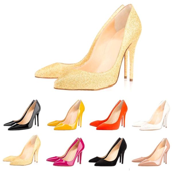 2020 red bottom fashion high heels for women party wedding black nude yellow pink glitter spikes pointed toes pumps womens dress shoes 
2020 red bottom fashion high heels for women party wedding black nude yellow pink glitter spikes pointed toes pumps womens dress shoes