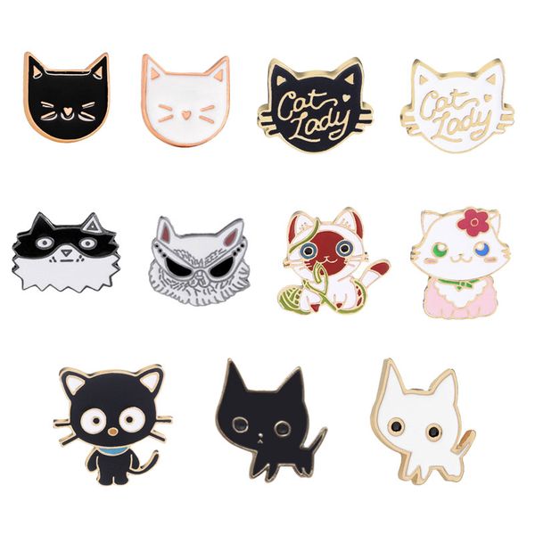 pins, brooches fashion cartoon cat pins cats couple enamel pin badges hat backpack children jewelry gift for woman, Gray
pins, brooches fashion cartoon cat pins cats couple enamel pin badges hat backpack children jewelry gift for woman, Gray