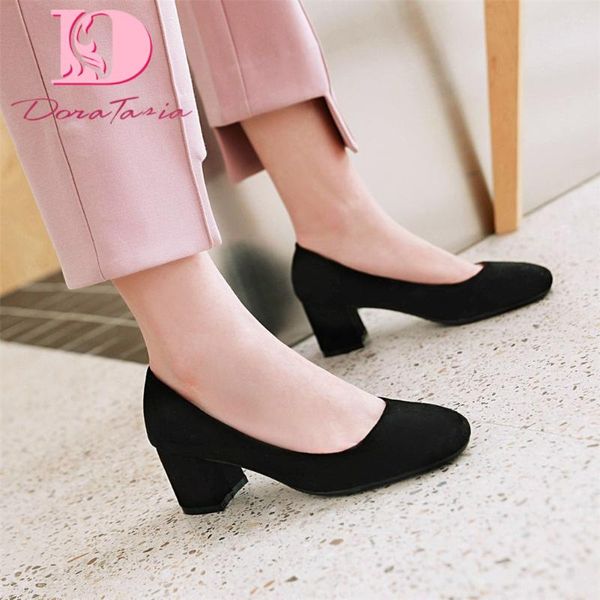 tasia 2020 brand design plus size 45 flock women pumps square heels square toe spring/autumn office lady women shoes, Black
tasia 2020 brand design plus size 45 flock women pumps square heels square toe spring/autumn office lady women shoes, Black